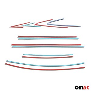 Ford Focus Window Trim - Omac - S.Steel - Gloss Silver - '12-'18